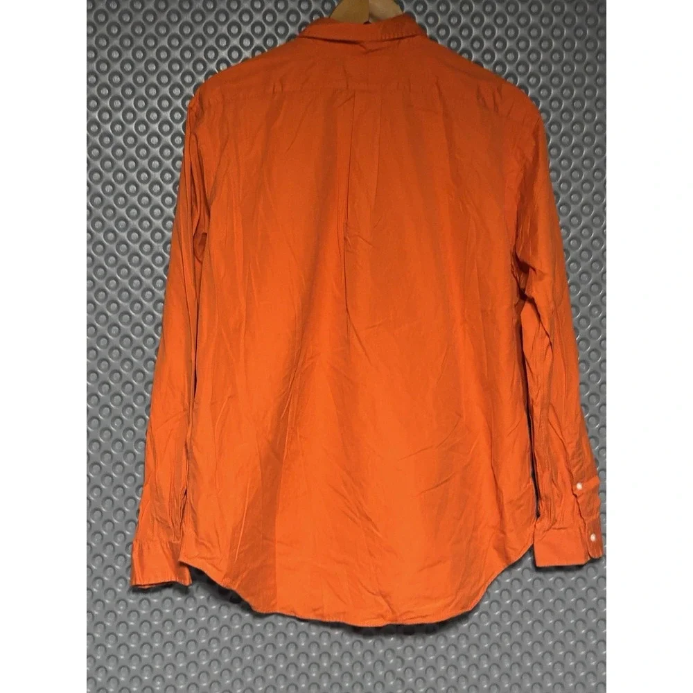 Ralph Lauren  Mens XL Orange Classic Fit Button Down Long Sleeve Shirt